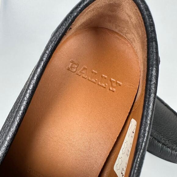 NIB Bally Crokett Men's Black Leather Loafers Size 7 - Picture 12 of 15